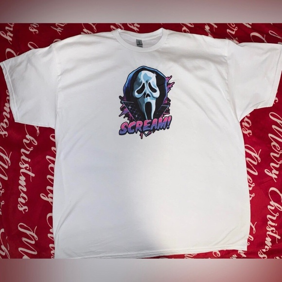 Custom Made Ghostface White Tee👻 - Picture 1 of 3